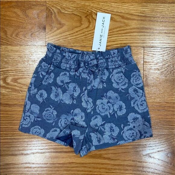 Janie and Jack Blue Flower Shorts - Picture 1 of 2